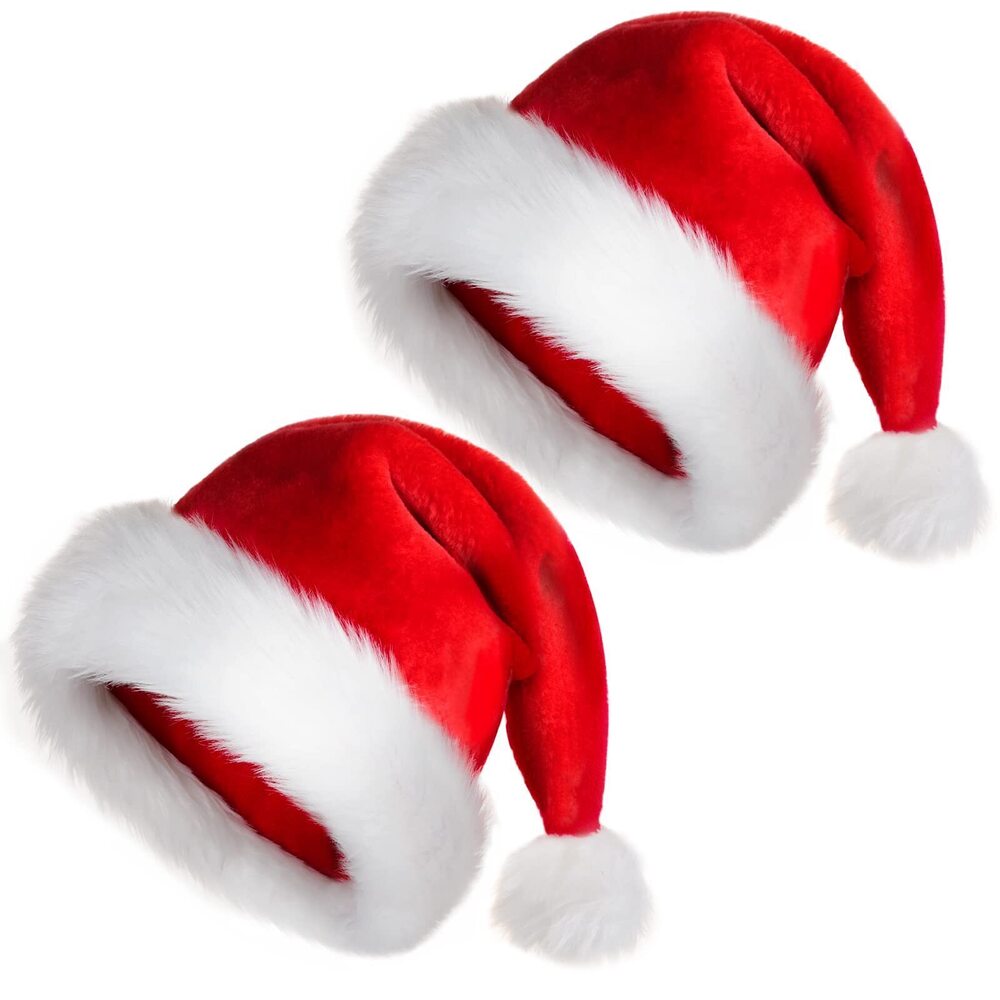 1182 Santa Hat,Christmas Hat,Xmas Holiday Hat for Unisex Adults, Extra